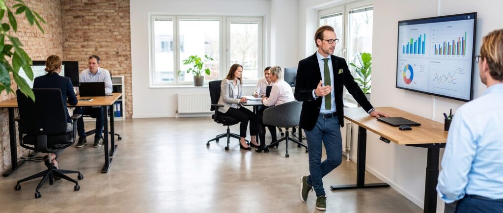 Tømrere i arbejde på et tag i Vejle